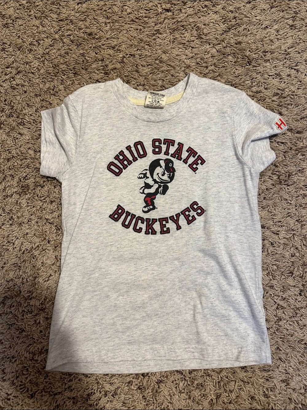 Ohio State Buckeyes Gray Kids T-Shirt